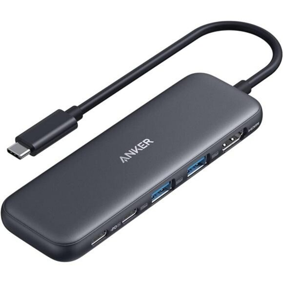 Anker 332 USB-C Hub (5-in-1) with 4K HDMI Display, 5Gbps - and 2 5Gbps USB-A - Picture 1 of 7